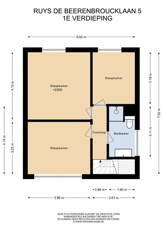 Floorplan - Ruys de Beerenbroucklaan 5, 6129 HA Urmond